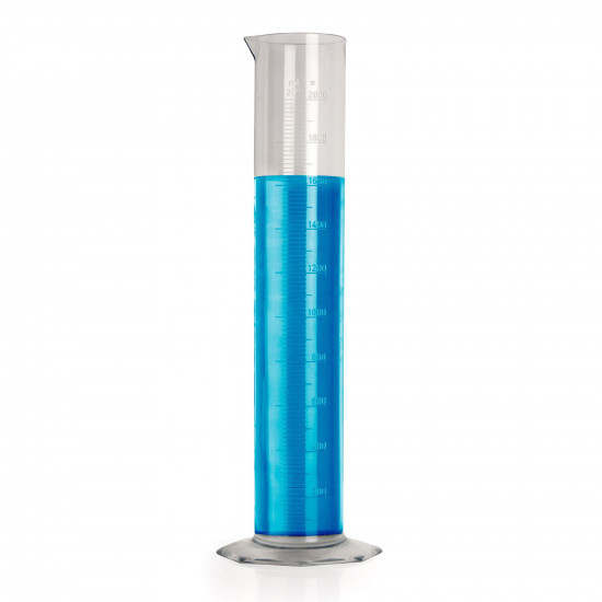 Bel-Art 2000ml Clear TPX Graduated Cylinder; 20.0ml Graduation