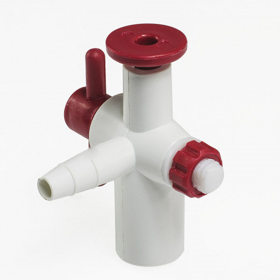Bel-Art Polypropylene Stopcock with PTFE Plug; For ¼ to ⅜ in. I.D. Tubing Bel-Art Polypropylene Stopcock with PTFE Plug; For ¼ to ⅜ in. I.D. Tubing