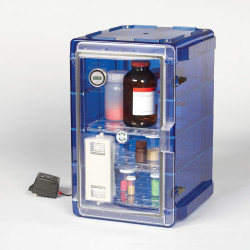 Bel-Art Secador Vertical Profile Blue 4.0 Auto-Desiccator Cabinet with Clear Door; 230V, 1.9 cu. ft.