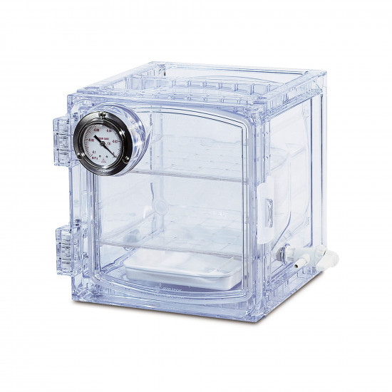 Bel-Art Lab Companion Clear Polycarbonate Cabinet Style Vacuum Desiccator; 11 Liter