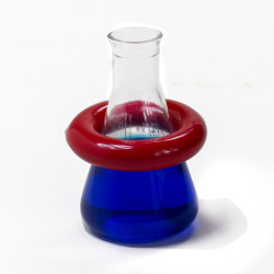 Bel-Art Round 0.5lb Lead Ring Flask Weight with Vikem Vinyl Coating; For 125-500ml Flasks