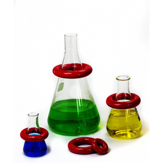 Bel-Art Round 0.36lb Lead Ring Flask Weight with Vikem Vinyl Coating; For 5-10ml Cylinders Bel-Art Round 0.36lb Lead Ring Flask Weight with Vikem Vinyl Coating; For 5-10ml Cylinders