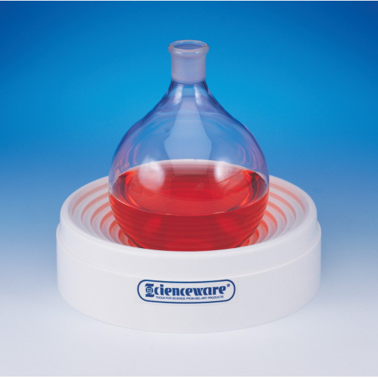 Bel-Art Polypropylene Round-Bottom Flask Support; For Flasks up to 10 Liters, 6¾ Diam. x 2 in.H Bel-Art Polypropylene Round-Bottom Flask Support; For Flasks up to 10 Liters, 6¾ Diam. x 2 in.H