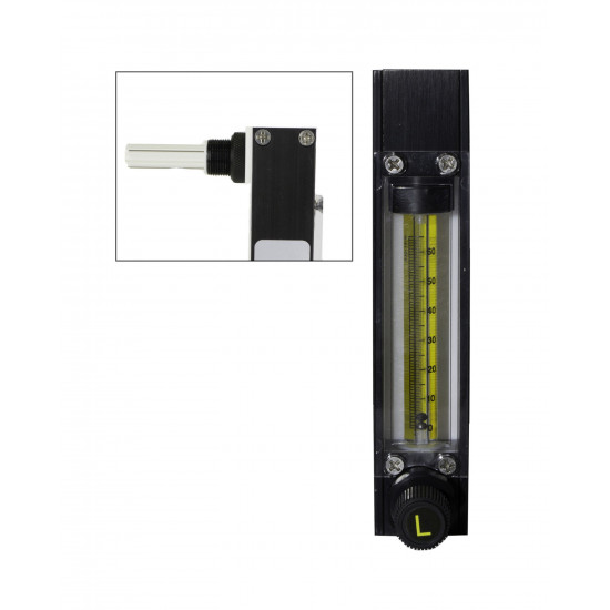 Bel-Art Riteflow PTFE Mounted Flowmeter; 65mm Scale, Size 2 Bel-Art Riteflow PTFE Mounted Flowmeter; 65mm Scale, Size 2