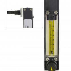 Bel-Art Riteflow Aluminum Mounted Flowmeter; 65mm Scale, Size 2