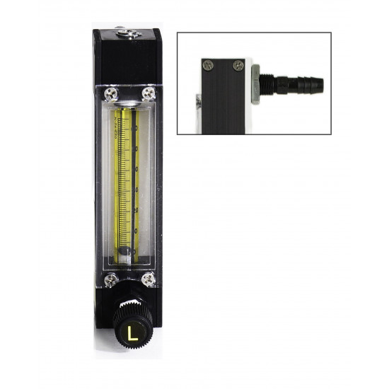 Bel-Art Riteflow Aluminum Mounted Flowmeter; 65mm Scale, Size 4 Bel-Art Riteflow Aluminum Mounted Flowmeter; 65mm Scale, Size 4