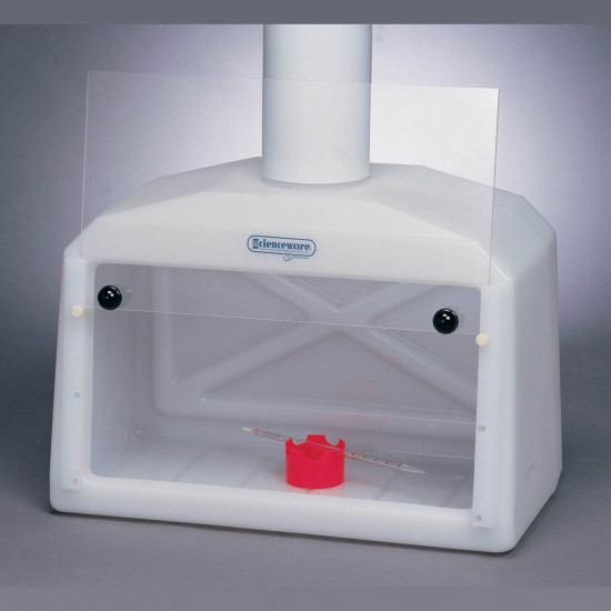 Bel-Art Small Molded Polyethylene Benchtop Fume Hood with Acrylic Sash; 27 x 13 x 22 in. Bel-Art Small Molded Polyethylene Benchtop Fume Hood with Acrylic Sash; 27 x 13 x 22 in.