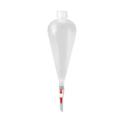 Bel-Art Polypropylene 250ml Squibb Pear-Shaped Separatory Funnel