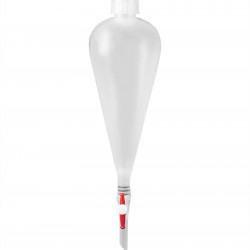 Bel-Art Polypropylene 250ml Squibb Pear-Shaped Separatory Funnel