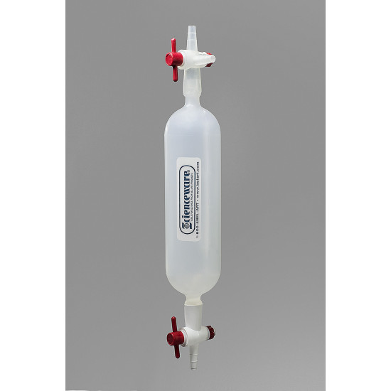 Bel-Art Polypropylene Gas Sampling Bulb with Stopcock End and 3-Way Stopcock End, 250cc Bel-Art Polypropylene Gas Sampling Bulb with Stopcock End and 3-Way Stopcock End, 250cc