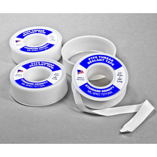 Bel-Art Fluo-Kem Teflon Lab-Thread Tape; 7.6 Meters (Pack of 3) Bel-Art Fluo-Kem Teflon Lab-Thread Tape; 7.6 Meters (Pack of 3)