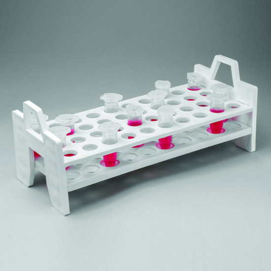 Bel-Art Centrifuge Tube Rack; For 5ml or 13-16mm Tubes, 40 Places