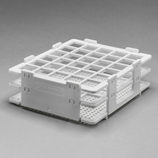 Bel-Art No-Wire Bottle and Vial Rack; For 13-16mm Bottles and Vials, 30 Places Bel-Art No-Wire Bottle and Vial Rack; For 13-16mm Bottles and Vials, 30 Places
