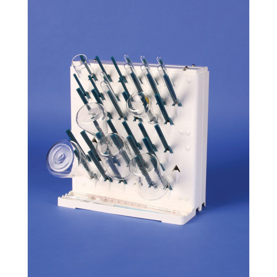 Bel-Art Lab-Aire II Single-Sided Non-Electric Benchtop Glassware Dryer; 2 Tier, 14.75 x 7 x 15.4 in. Bel-Art Lab-Aire II Single-Sided Non-Electric Benchtop Glassware Dryer; 2 Tier, 14.75 x 7 x 15.4 in.