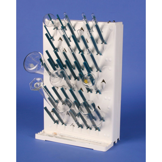 Bel-Art Lab-Aire II Single-Sided Non-Electric Benchtop Glassware Dryer; 3 Tier, 14.75 x 7 x 22.4 in. Bel-Art Lab-Aire II Single-Sided Non-Electric Benchtop Glassware Dryer; 3 Tier, 14.75 x 7 x 22.4 in.