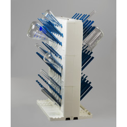 Bel-Art Lab-Aire II Double-Sided Non-Electric Benchtop Glassware Dryer; 3 Tier, 14.75 x 10 x 22.4 in.
