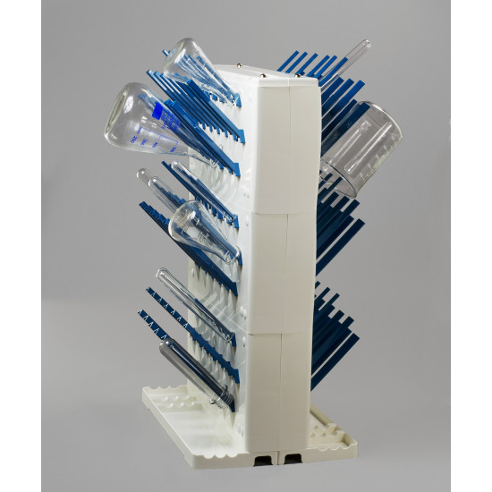 Bel-Art Lab-Aire II Double-Sided Non-Electric Benchtop Glassware Dryer; 3 Tier, 14.75 x 10 x 22.4 in. Bel-Art Lab-Aire II Double-Sided Non-Electric Benchtop Glassware Dryer; 3 Tier, 14.75 x 10 x 22.4 in.