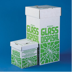 Bel-Art Cardboard Disposal Cartons for Glass; 8 x 8 x 10 in., Benchtop Model (Pack of 6)
