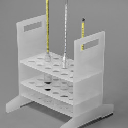 Bel-Art Hydrometer Rack; For Short Hydrometers, 18 Places, Polypropylene