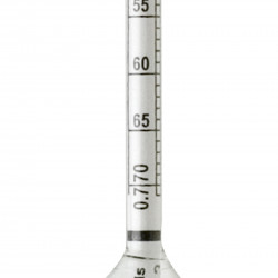 B61821-0000 H-B DURAC Safety 0.600/0.710 Specific Gravity Combined Form Thermo-Hydrometer 