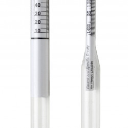 Bel-Art, H-B DURAC 0.890/1.000 Specific Gravity and 10/25 Degree Baume Dual Scale Hydrometer for Liquids Lighter Than Water