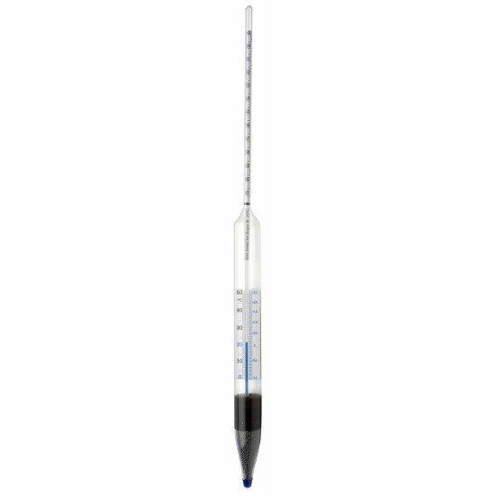 Bel-Art, H-B DURAC Safety 0/12 Degree Brix Sugar Scale Combined Form Thermo-Hydrometer Bel-Art, H-B DURAC Safety 0/12 Degree Brix Sugar Scale Combined Form Thermo-Hydrometer