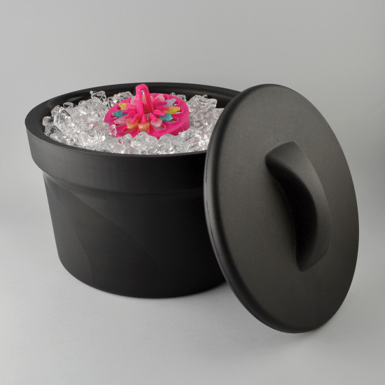 Bel-Art Magic Touch 2 High Performance Black Ice Bucket; 2.5 Liter, With Lid Bel-Art Magic Touch 2 High Performance Black Ice Bucket; 2.5 Liter, With Lid