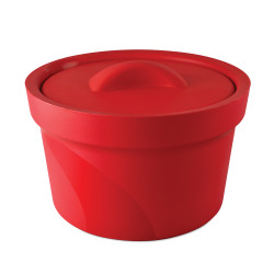 Bel-Art Magic Touch 2 High Performance Red Ice Bucket; 2.5 Liter, With Lid