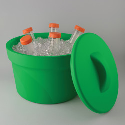 Bel-Art Magic Touch 2 High Performance Green Ice Bucket; 2.5 Liter, With Lid