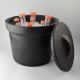 Bel-Art Magic Touch 2 High Performance Black Ice Bucket; 4.0 Liter, With Lid Bel-Art Magic Touch 2 High Performance Black Ice Bucket; 4.0 Liter, With Lid