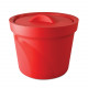 Bel-Art Magic Touch 2 High Performance Red Ice Bucket; 4.0 Liter, With Lid