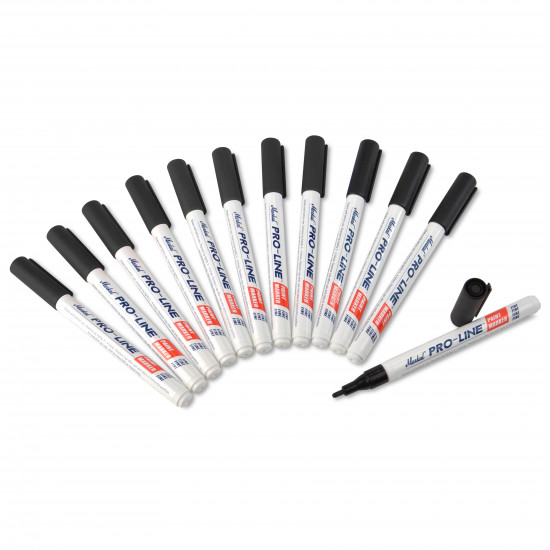 Bel-Art Black Solvent-Based Paint Pen Markers (Pack of 12) Bel-Art Black Solvent-Based Paint Pen Markers (Pack of 12)