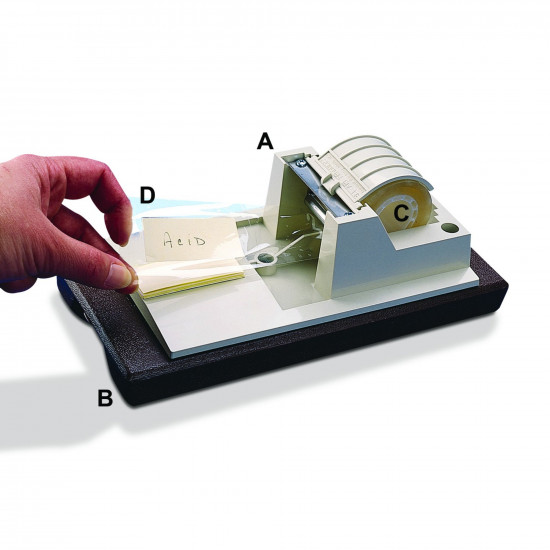 Bel-Art ABS Plastic Tape Dispenser for Protective Labeling System; 8¹/₈ x 4⁵/₈ x 2³/₈ in. Bel-Art ABS Plastic Tape Dispenser for Protective Labeling System; 8¹/₈ x 4⁵/₈ x 2³/₈ in.