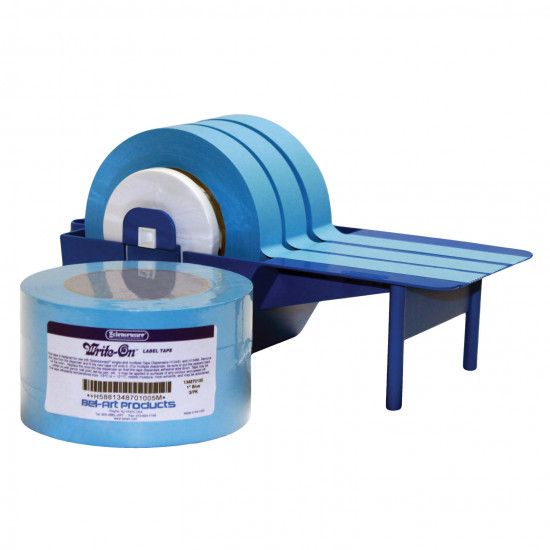 Bel-Art Write-On Blue Label Tape; 40yd Length, 1 in. Width, 3 in. Core (Pack of 3)