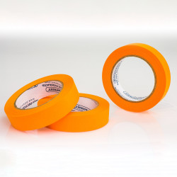 Bel-Art Write-On Orange Label Tape; 40yd Length, 1 in. Width, 3 in. Core (Pack of 3)