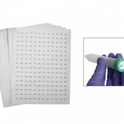 Bel-Art Cryogenic Storage Label Sheets; 13mm Dots for 1.5-2ml Tubes, White (3840 labels)