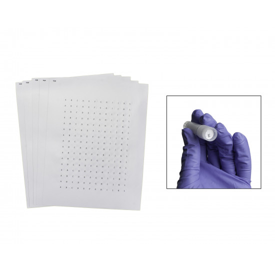 Bel-Art Cryogenic Storage Label Sheets; 9.5mm Dots for 0.5-1.5ml Tubes, White (3840 labels) Bel-Art Cryogenic Storage Label Sheets; 9.5mm Dots for 0.5-1.5ml Tubes, White (3840 labels)