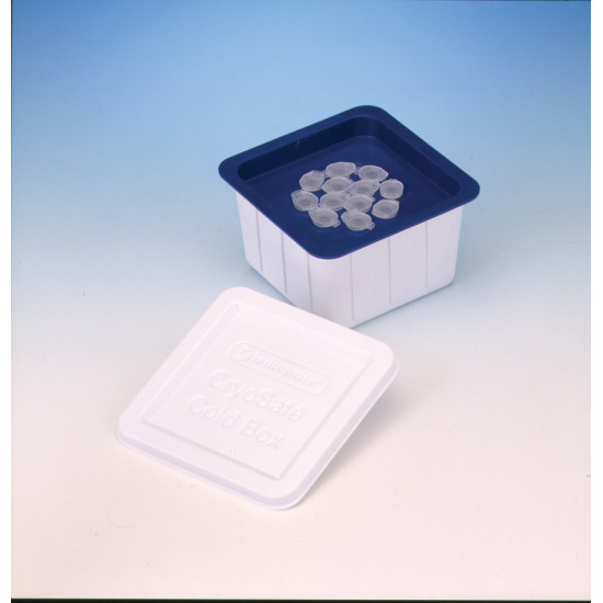 Bel-Art Cryo-Safe Cold Box; For 1.5ml Tubes, 12 Places, Plastic, 4.6 x 4.6 x 2.8 in. 