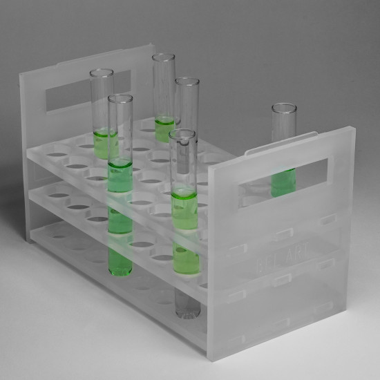 Bel-Art Heavy Duty Test Tube Rack; For 16-20mm Tubes, 32 Places