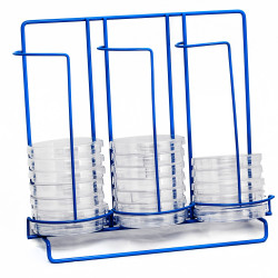 Bel-Art Poxygrid 100mm Petri Dish Dispensing Rack; 5¾ x 12¾ x 11 in., 33 Places