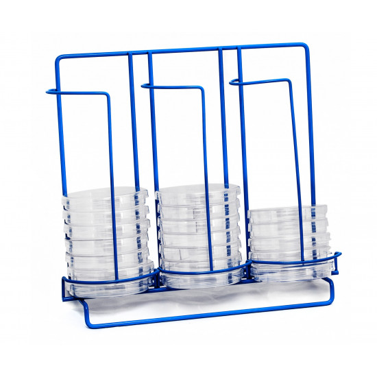 Bel-Art Poxygrid 100mm Petri Dish Dispensing Rack; 5¾ x 12¾ x 11 in., 33 Places