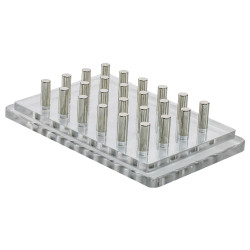 Bel-Art Magnetic Bead Separation Rack for 96-Well PCR Tube Plate