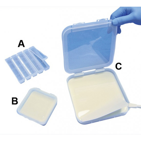 Bel-Art Antibody Saver Tray; Plastic, 5 Lane (⅝ x 4½ in. Per Lane)