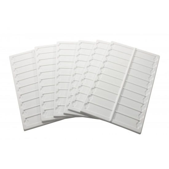 Bel-Art Microscope Slide Tray; 20 Capacity, 13½ x 6 ⅝ in., Plastic (Pack of 6) Bel-Art Microscope Slide Tray; 20 Capacity, 13½ x 6 ⅝ in., Plastic (Pack of 6)