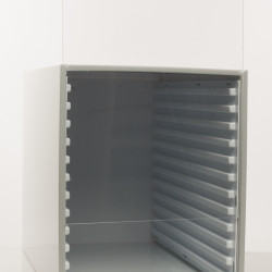 Bel-Art Microscope Slide Tray Cabinet; 12 Trays - 240 Slides Capacity, 14 x 8³⁄₁₆ x 10 in., Plastic