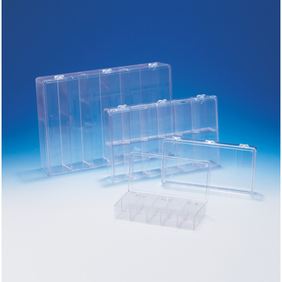 Bel-Art Plastic 6 Compartment Storage Box; 13⅛ x 9 x 2⁵/₁₆ in.