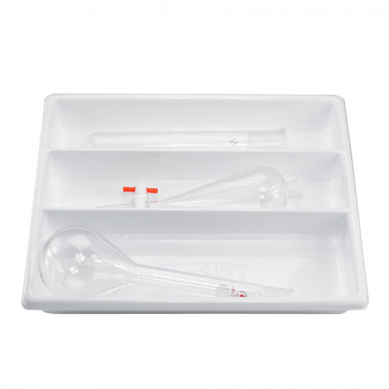 Bel-Art Lab Drawer 3 Compartment Tray; 14 x 17½ x 2¼ in. Bel-Art Lab Drawer 3 Compartment Tray; 14 x 17½ x 2¼ in.