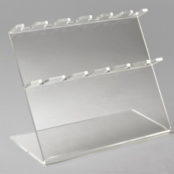 Bel-Art Pipettor Stand; 6 Places, 12 x 5 x 9½ in., Acrylic