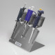 Bel-Art Pipettor Stand; 5 Places, 9 x 5¾ x 7¾ in., Stainless Steel Bel-Art Pipettor Stand; 5 Places, 9 x 5¾ x 7¾ in., Stainless Steel