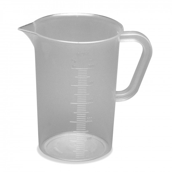 Bel-Art Tall Form 500ml Polypropylene Graduated Pitcher; 10ml Graduation